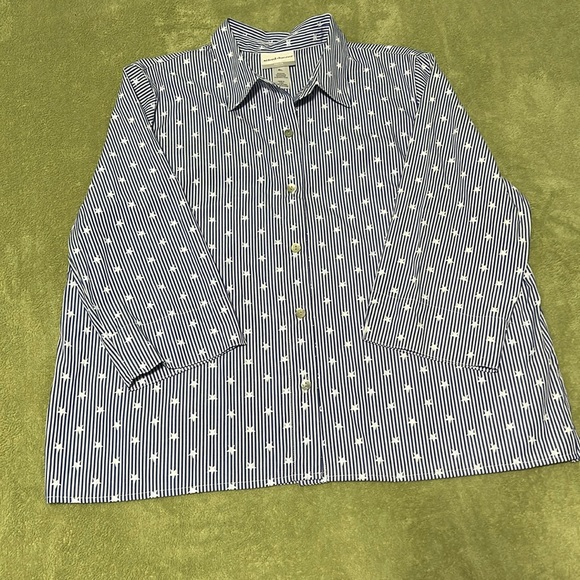 Alfred dunner button down blouse - Picture 1 of 4